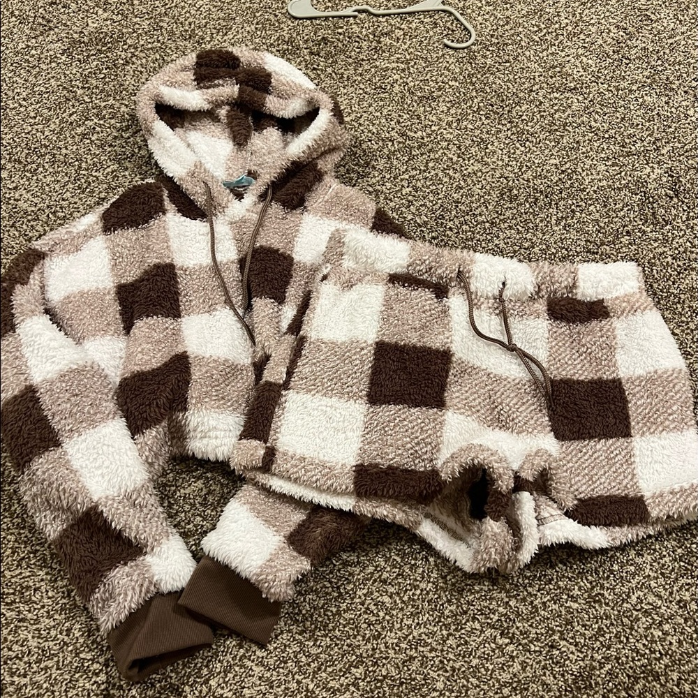 sherpa pajama set